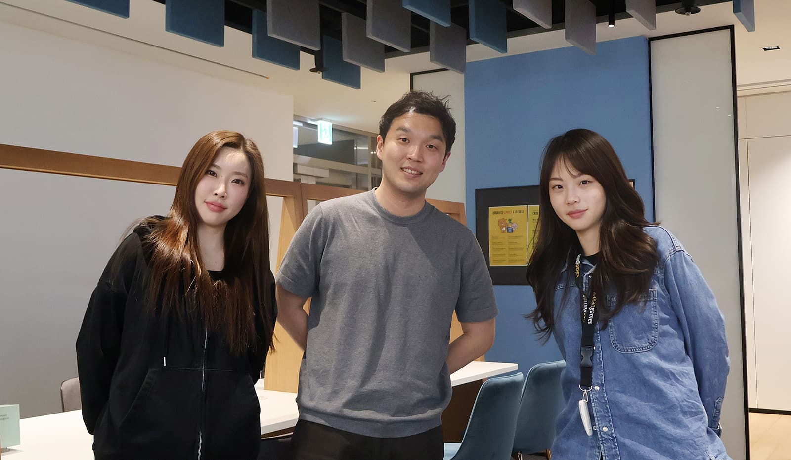 ESG 크루 세 분의 모습